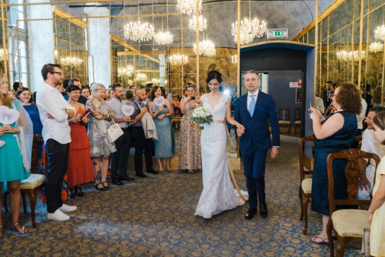 Sposa con papa Palazzo Reale di Milano