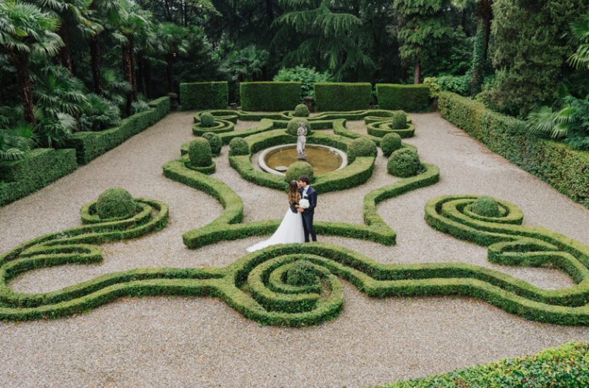 Location matrimoni Lecco Villa Subaglio giardino