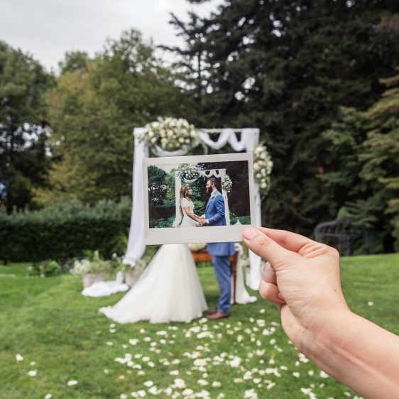 Wedding polaroid